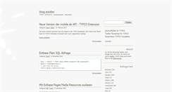 Desktop Screenshot of blog.exotec.de