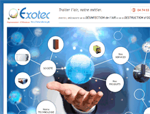 Tablet Screenshot of exotec.fr